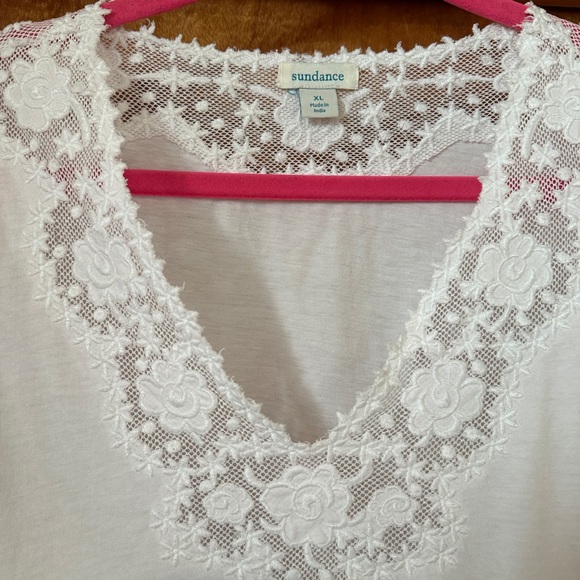 Sundance lace white top size XL - Picture 6 of 10